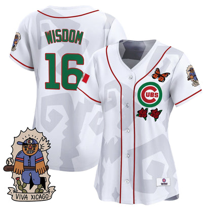 Women's 2025 Chicago Cubs Mexican Heritage Vapor Premier Limited Jersey - Stitched