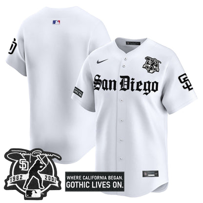 Men's San Diego Padres 'Gothic Edition' Vapor Premier Limited Jersey - All Stitched