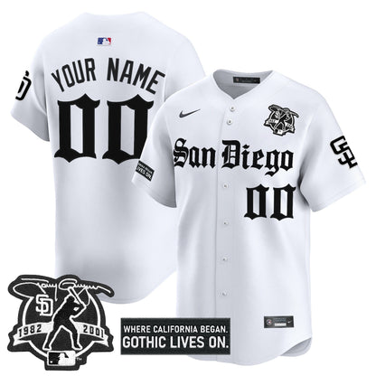San Diego Padres 'Gothic Edition' Vapor Premier Limited Custom Jersey - All Stitched