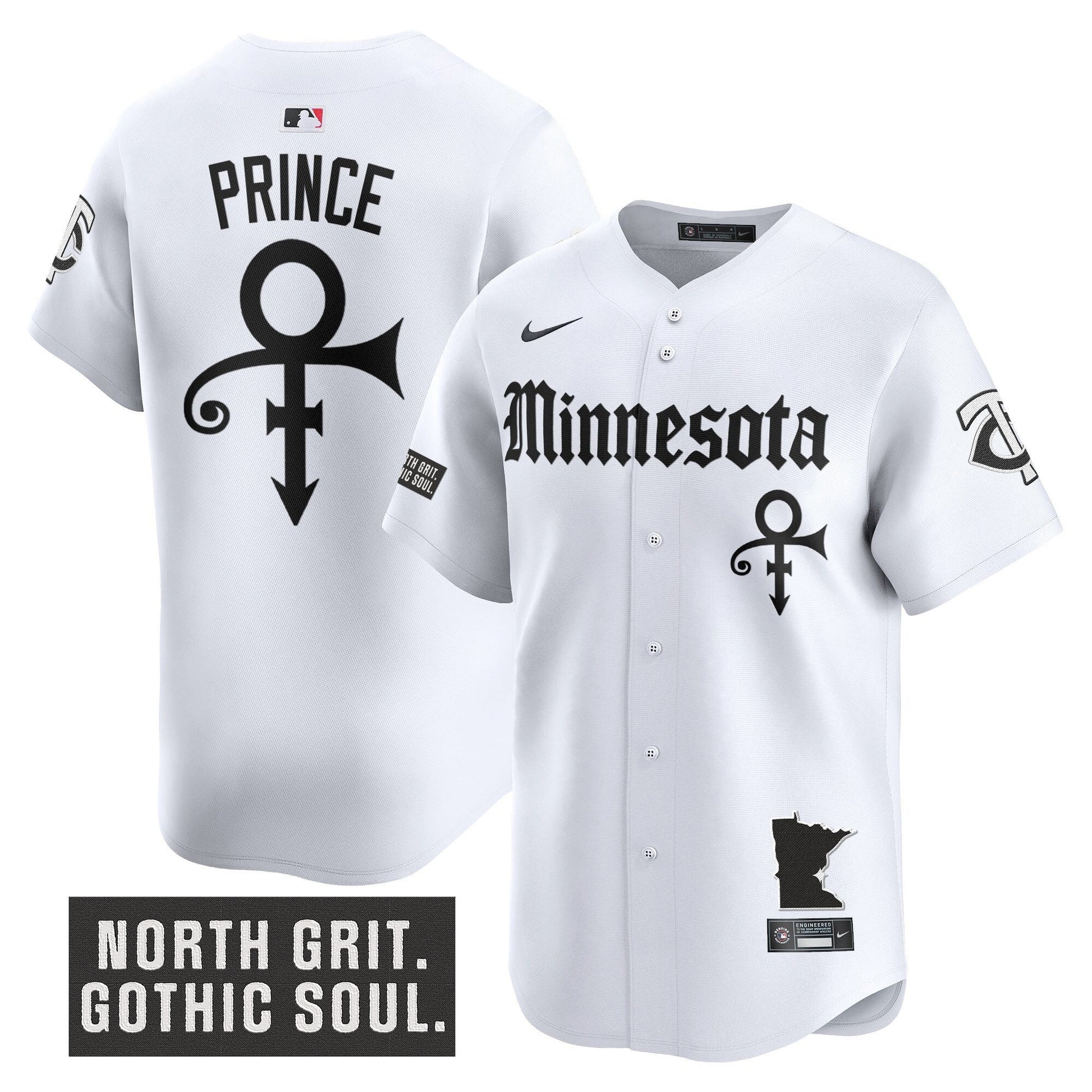 Men's Minnesota Twins 'Gothic North Edition' Vapor Premier Limited Jersey - All Stitched