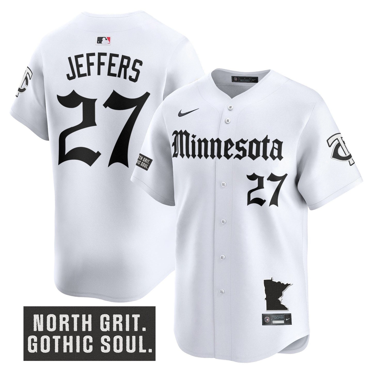 Men's Minnesota Twins 'Gothic North Edition' Vapor Premier Limited Jersey - All Stitched