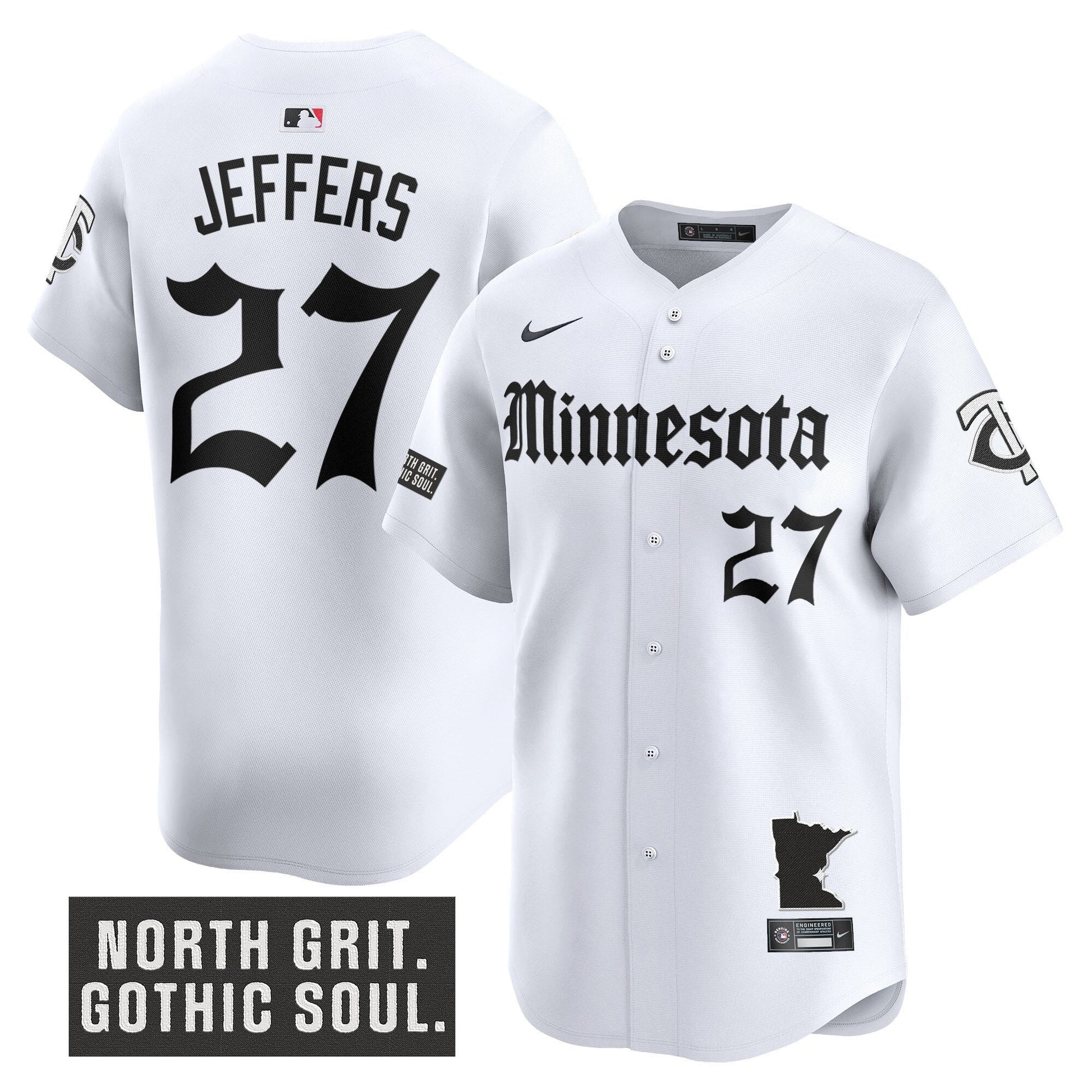 Men's Minnesota Twins 'Gothic North Edition' Vapor Premier Limited Jersey - All Stitched