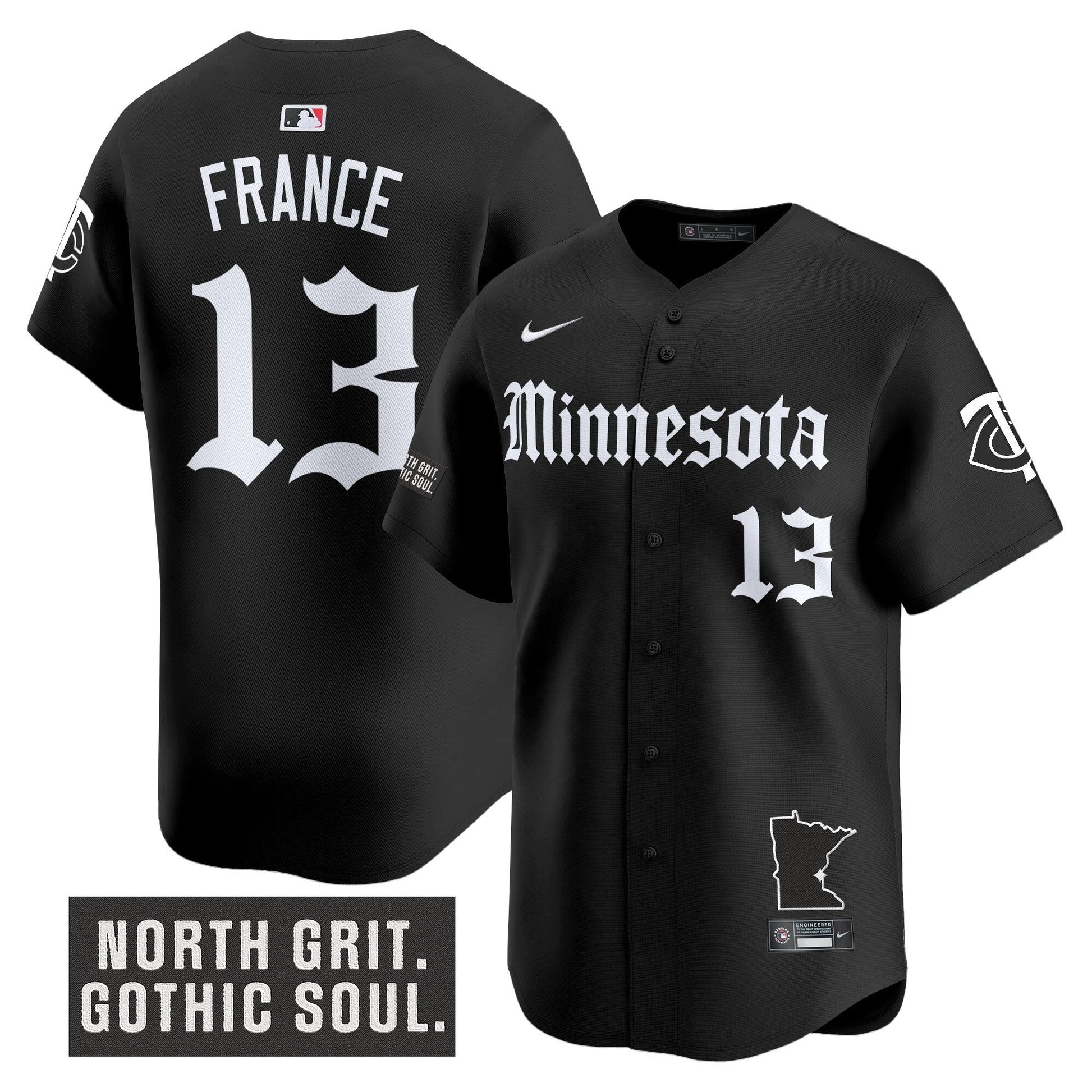 Men's Minnesota Twins 'Gothic North Edition' Vapor Premier Limited Jersey - All Stitched