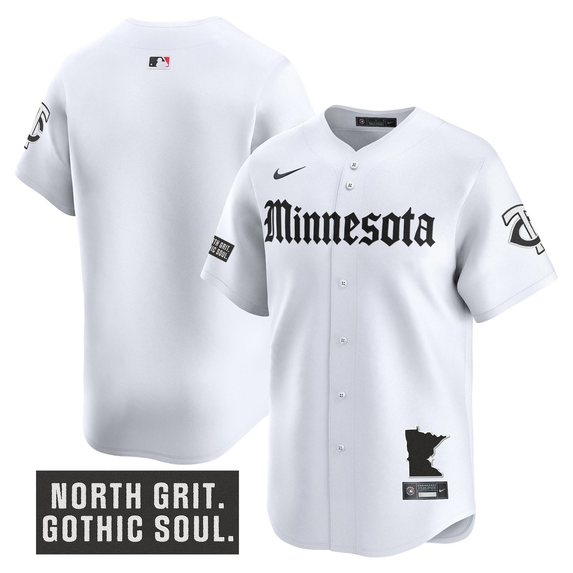 Men's Minnesota Twins 'Gothic North Edition' Vapor Premier Limited Jersey - All Stitched
