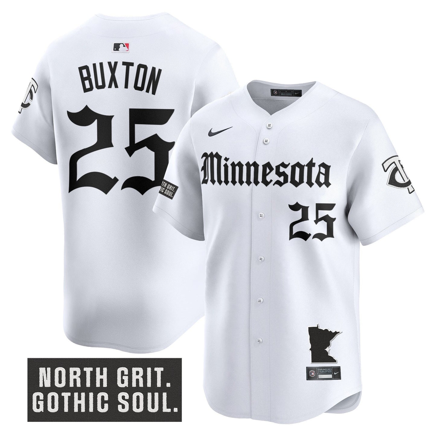 Men's Minnesota Twins 'Gothic North Edition' Vapor Premier Limited Jersey - All Stitched