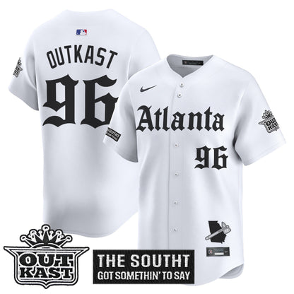 Men's Atlanta Braves 'Gothic South x Outkast Edition' Vapor Premier Limited Jersey - All Stitched