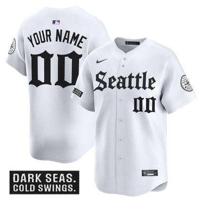 Seattle Mariners 'Deep Sea Gothic Edition' Vapor Premier Limited Custom Jersey - All Stitched