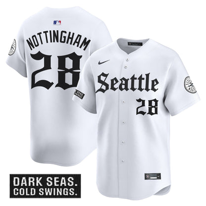 Men's Seattle Mariners 'Deep Sea Gothic Edition' Vapor Premier Limited Jersey - All Stitched