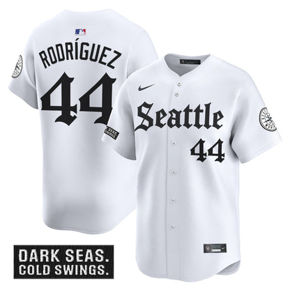 Men's Seattle Mariners 'Deep Sea Gothic Edition' Vapor Premier Limited Jersey - All Stitched