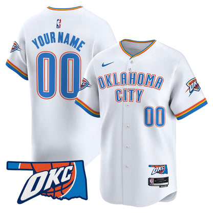 Oklahoma City Thunder Vapor Baseball Custom Jersey - All Stitched