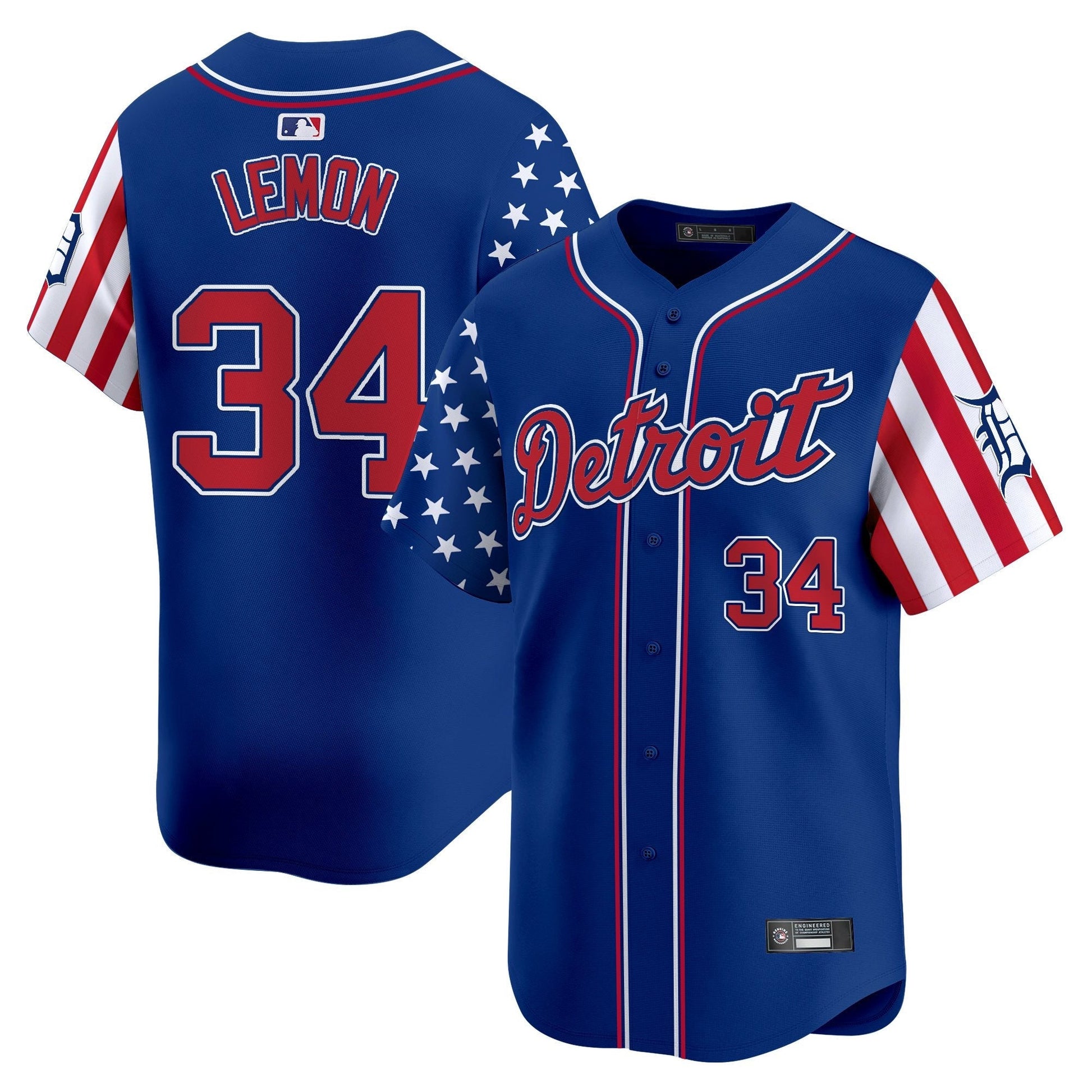Men's Detroit Tigers 2025 Independence Day Vapor Premier Limited Jersey - All Stitched