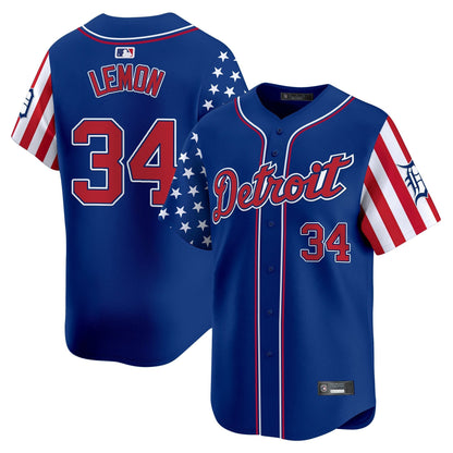 Men's Detroit Tigers 2025 Independence Day Vapor Premier Limited Jersey - All Stitched