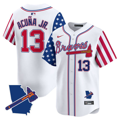 Men's Atlanta Braves 2025 Memorial Day Vapor Premier Limited Jersey - All Stitched