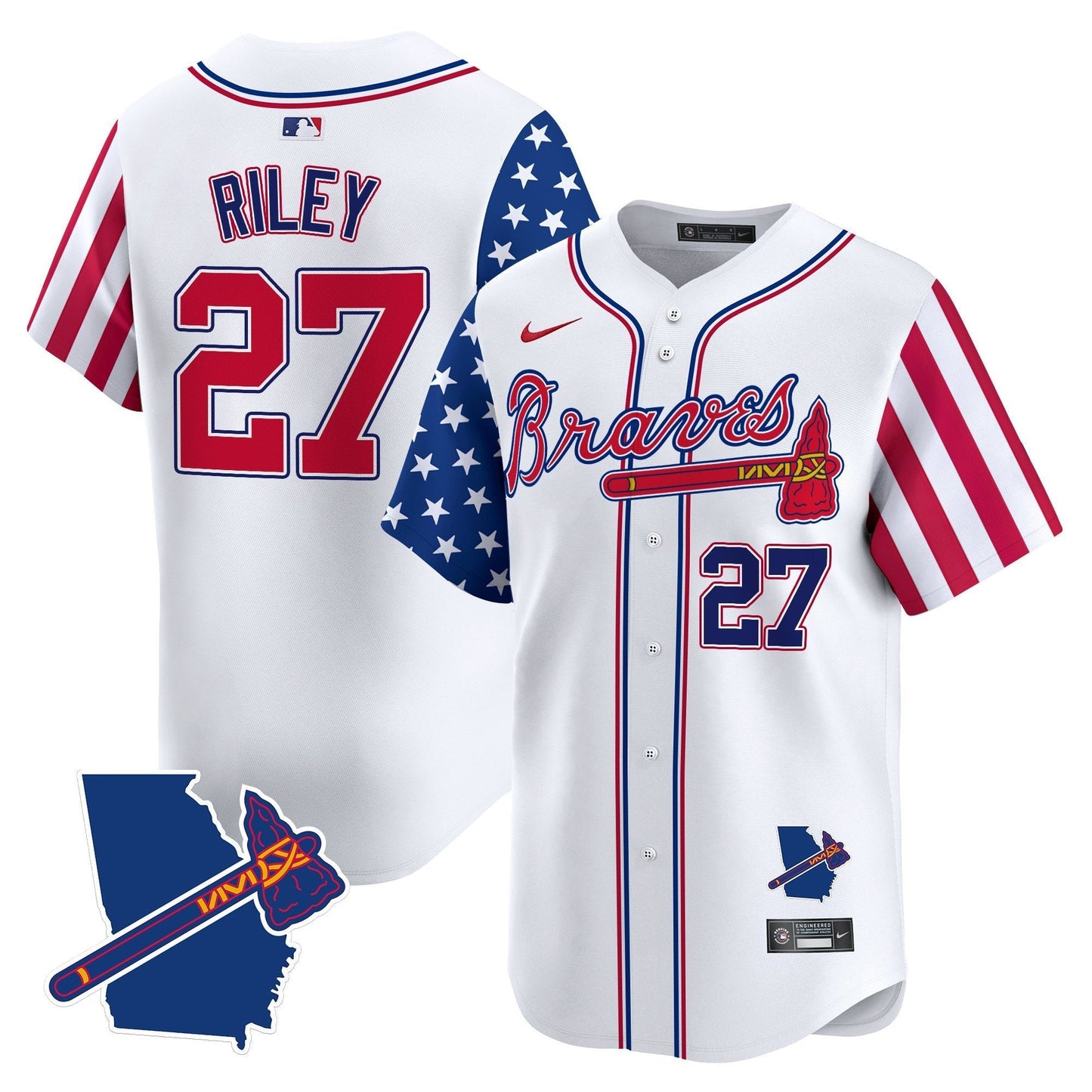 Men's Atlanta Braves 2025 Memorial Day Vapor Premier Limited Jersey - All Stitched