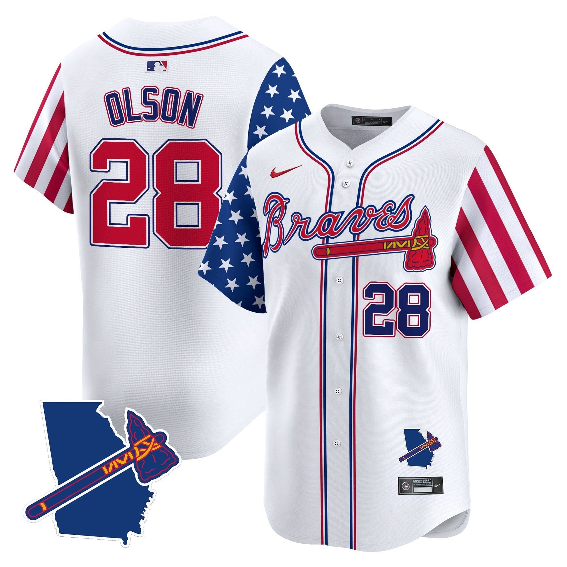 Men's Atlanta Braves 2025 Memorial Day Vapor Premier Limited Jersey - All Stitched
