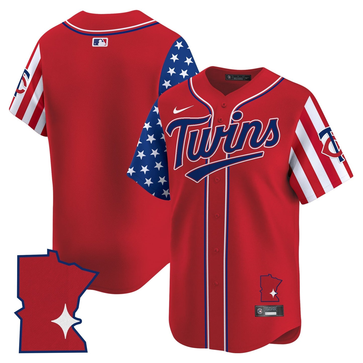 Men's Minnesota Twins 2025 Independence Day Vapor Premier Limited Jersey - All Stitched