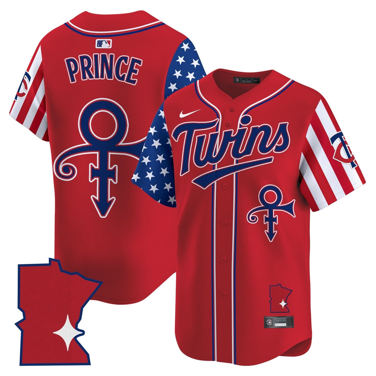 Men's Minnesota Twins 2025 Independence Day Vapor Premier Limited Jersey - All Stitched
