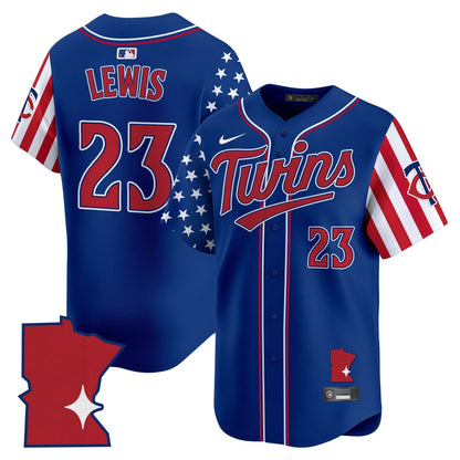 Men's Minnesota Twins 2025 Independence Day Vapor Premier Limited Jersey - All Stitched