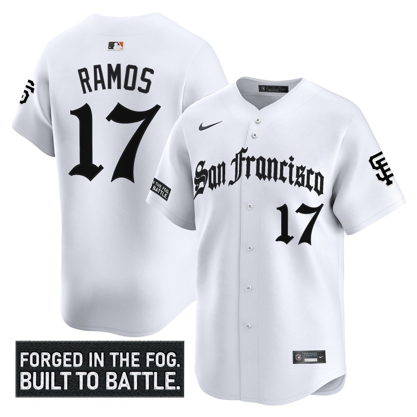 Men's San Francisco Giants 'Gothic Fog Edition' Vapor Premier Limited Jersey - All Stitched