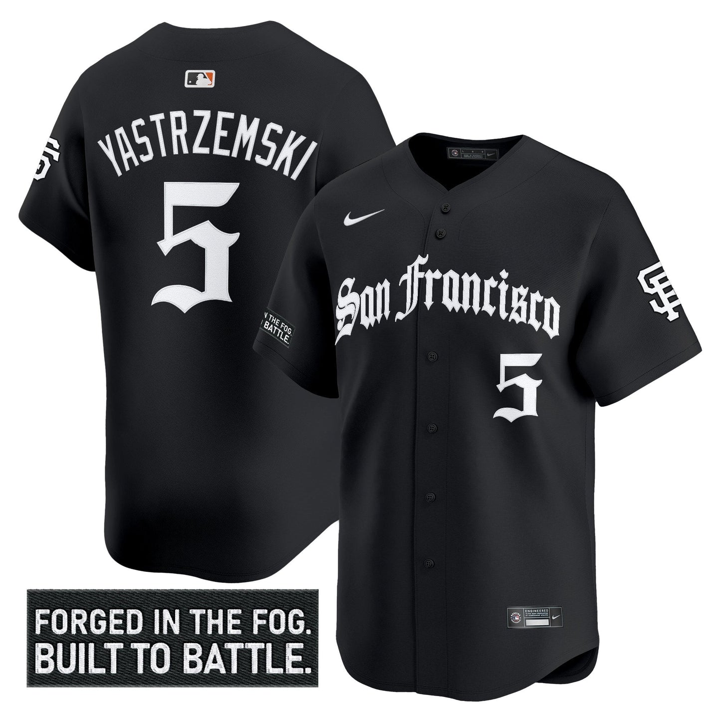 Men's San Francisco Giants 'Gothic Fog Edition' Vapor Premier Limited Jersey - All Stitched
