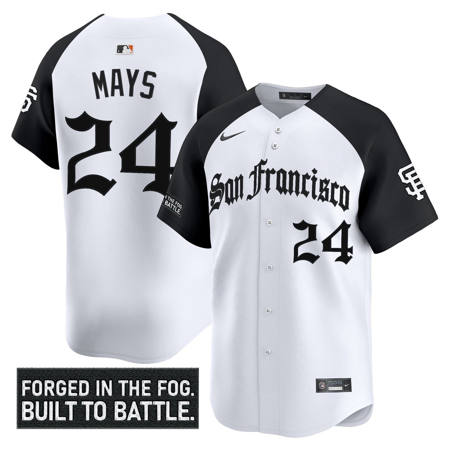 Men's San Francisco Giants 'Gothic Fog Edition' Vapor Premier Limited Jersey - All Stitched
