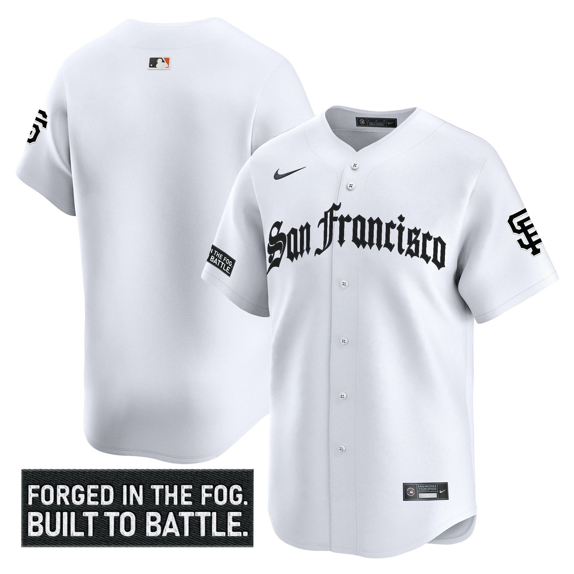 Men's San Francisco Giants 'Gothic Fog Edition' Vapor Premier Limited Jersey - All Stitched