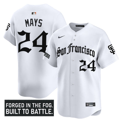 Men's San Francisco Giants 'Gothic Fog Edition' Vapor Premier Limited Jersey - All Stitched