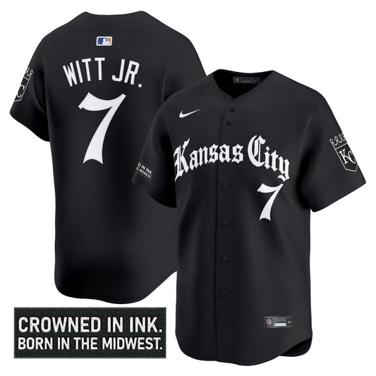 Men's Kansas City Royals 'Gothic Crown Edition' Vapor Premier Limited Jersey - All Stitched