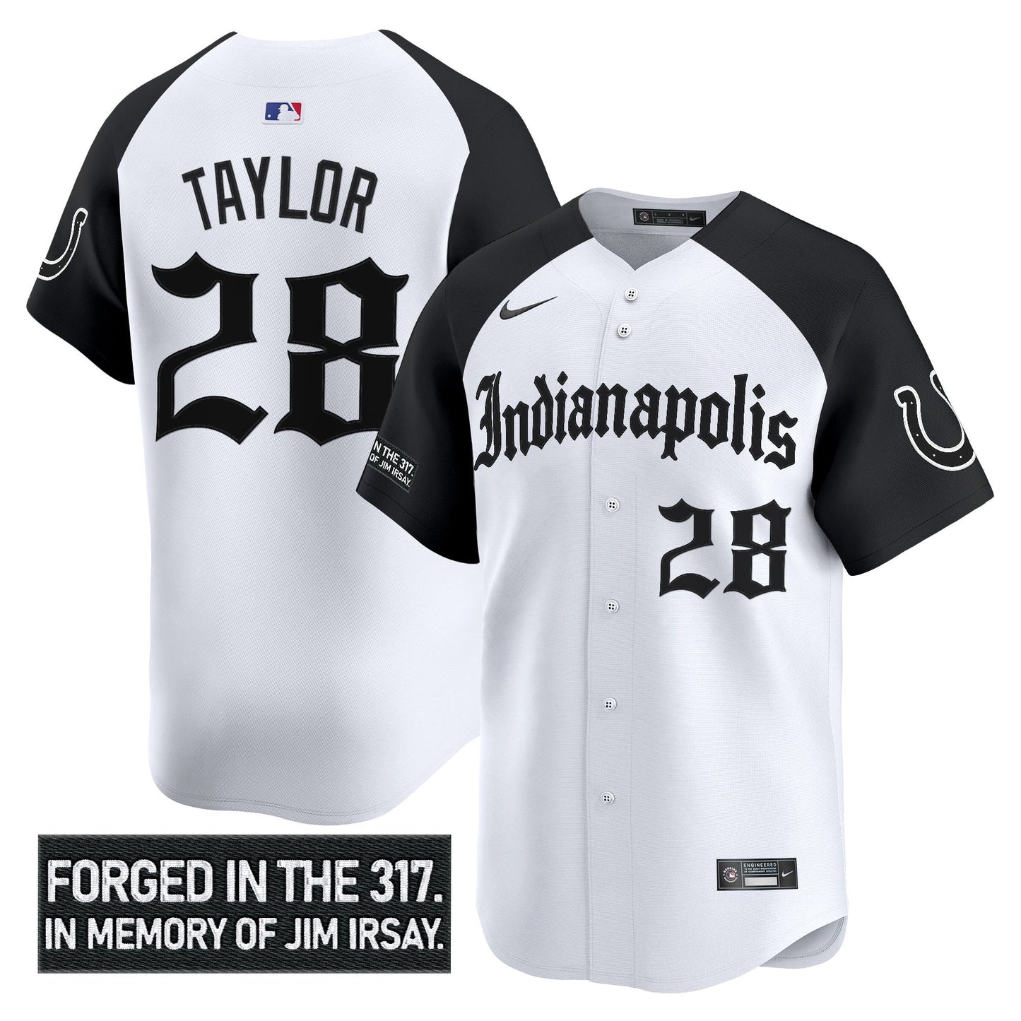 Men's Indianapolis Colts 'Jim Irsay Tribute' Vapor Baseball Jersey - All Stitched
