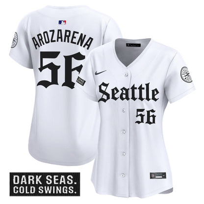 Women's Seattle Mariners 'Deep Sea Gothic Edition' Vapor Premier Limited Jersey - All Stitched