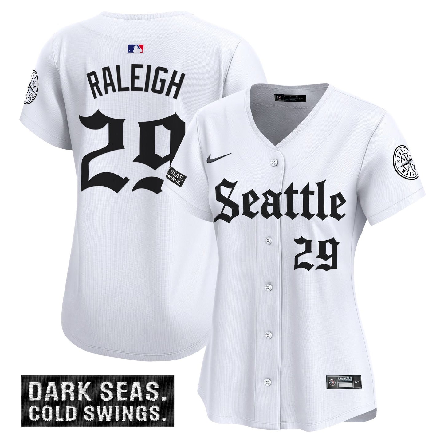 Women's Seattle Mariners 'Deep Sea Gothic Edition' Vapor Premier Limited Jersey - All Stitched