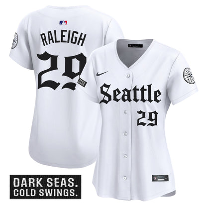 Women's Seattle Mariners 'Deep Sea Gothic Edition' Vapor Premier Limited Jersey - All Stitched