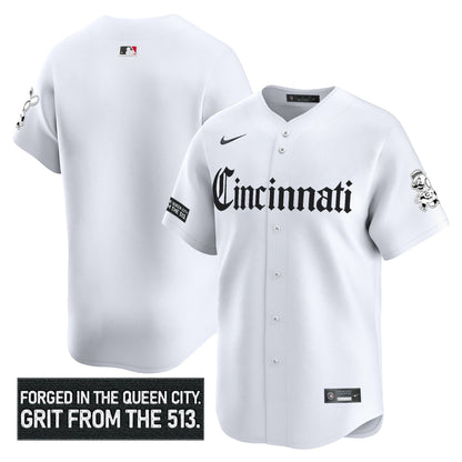Men's Cincinnati Reds 'Gothic Queen City Edition' Vapor Premier Limited Jersey - All Stitched