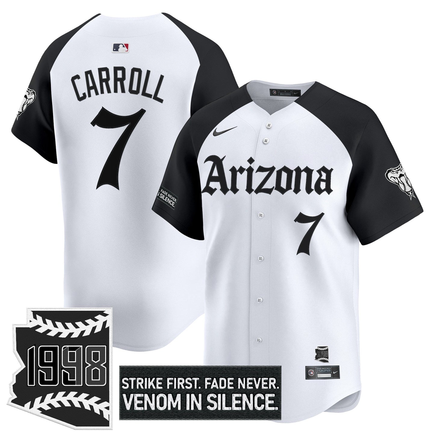 Men's Arizona Diamondbacks 'Gothic Desert Fang Edition' Vapor Premier Limited Jersey - All Stitched
