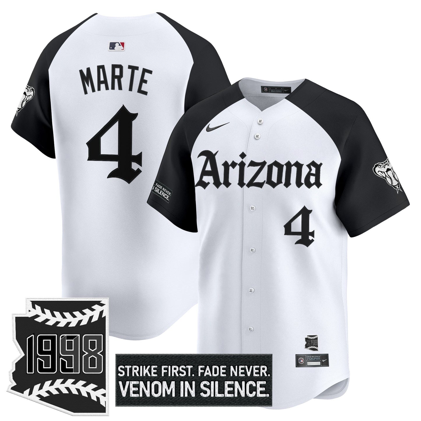 Men's Arizona Diamondbacks 'Gothic Desert Fang Edition' Vapor Premier Limited Jersey - All Stitched