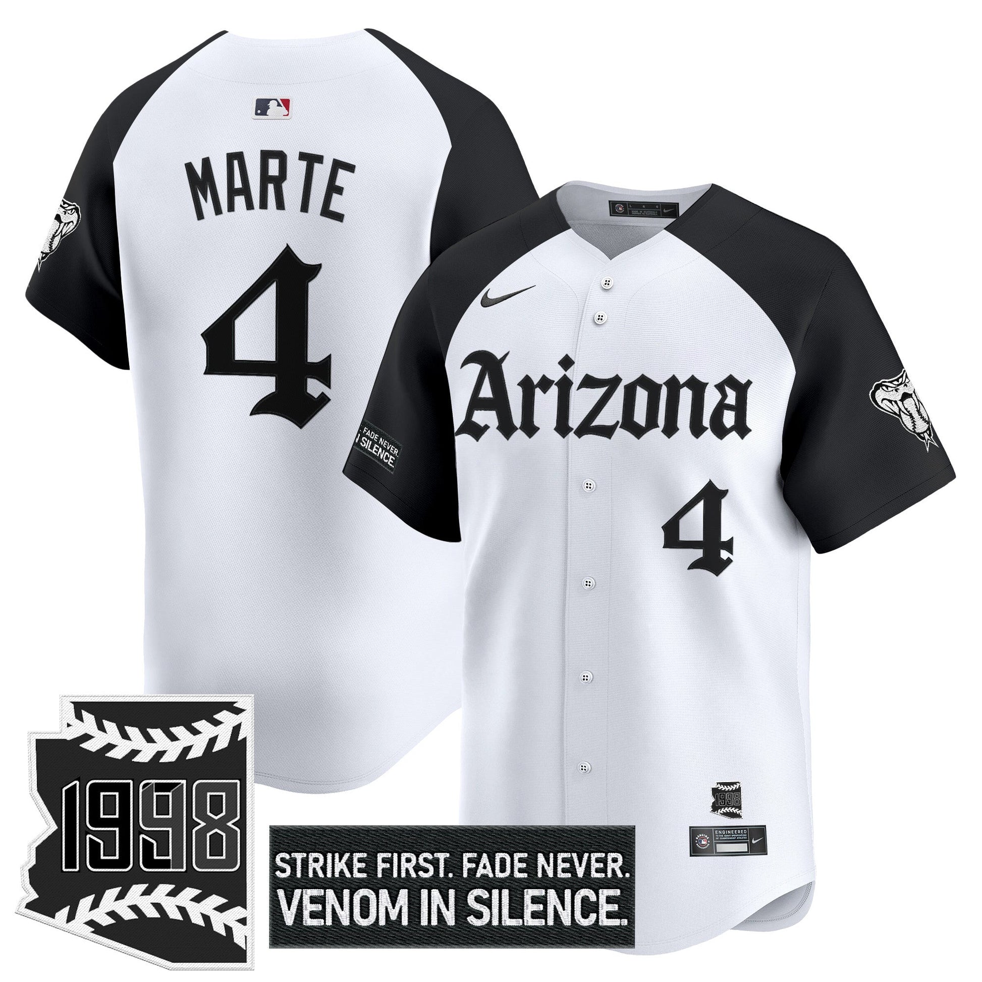Men's Arizona Diamondbacks 'Gothic Desert Fang Edition' Vapor Premier Limited Jersey - All Stitched