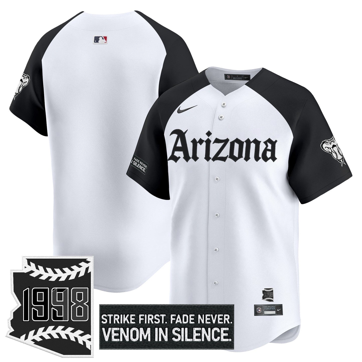 Men's Arizona Diamondbacks 'Gothic Desert Fang Edition' Vapor Premier Limited Jersey - All Stitched