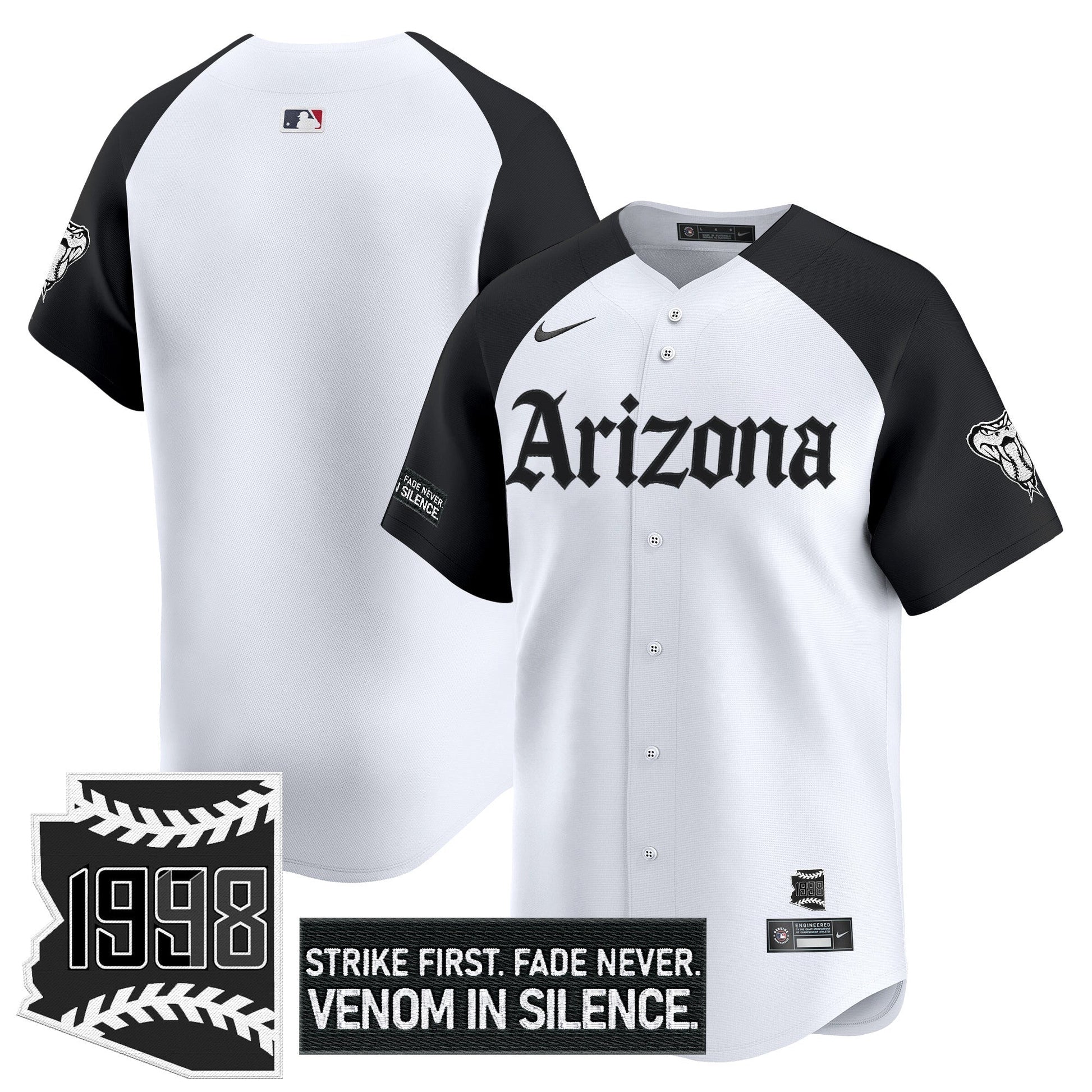 Men's Arizona Diamondbacks 'Gothic Desert Fang Edition' Vapor Premier Limited Jersey - All Stitched