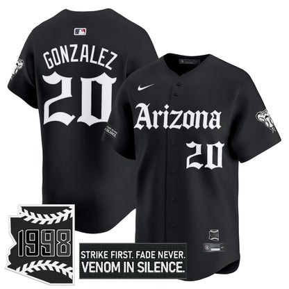 Men's Arizona Diamondbacks 'Gothic Desert Fang Edition' Vapor Premier Limited Jersey - All Stitched