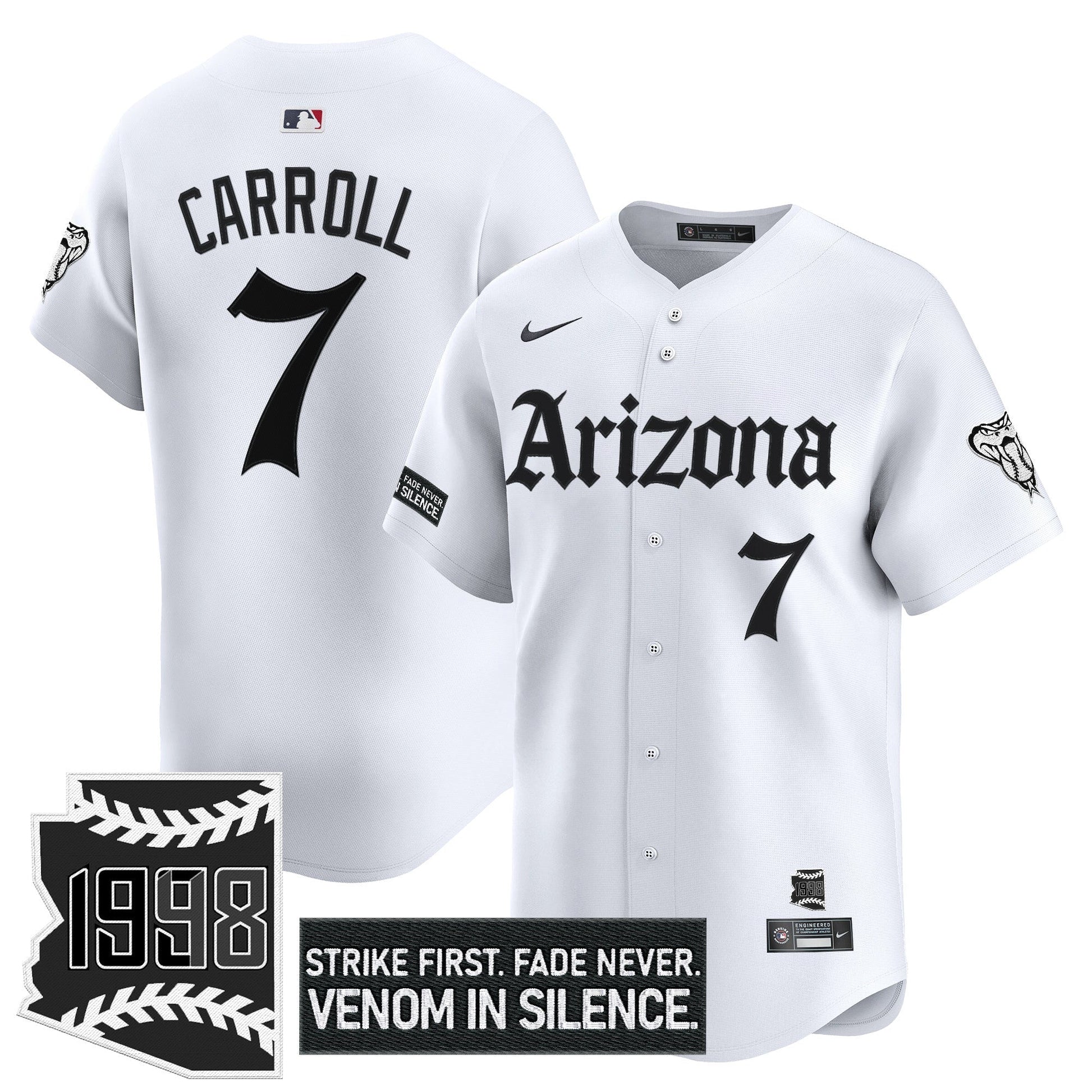 Men's Arizona Diamondbacks 'Gothic Desert Fang Edition' Vapor Premier Limited Jersey - All Stitched