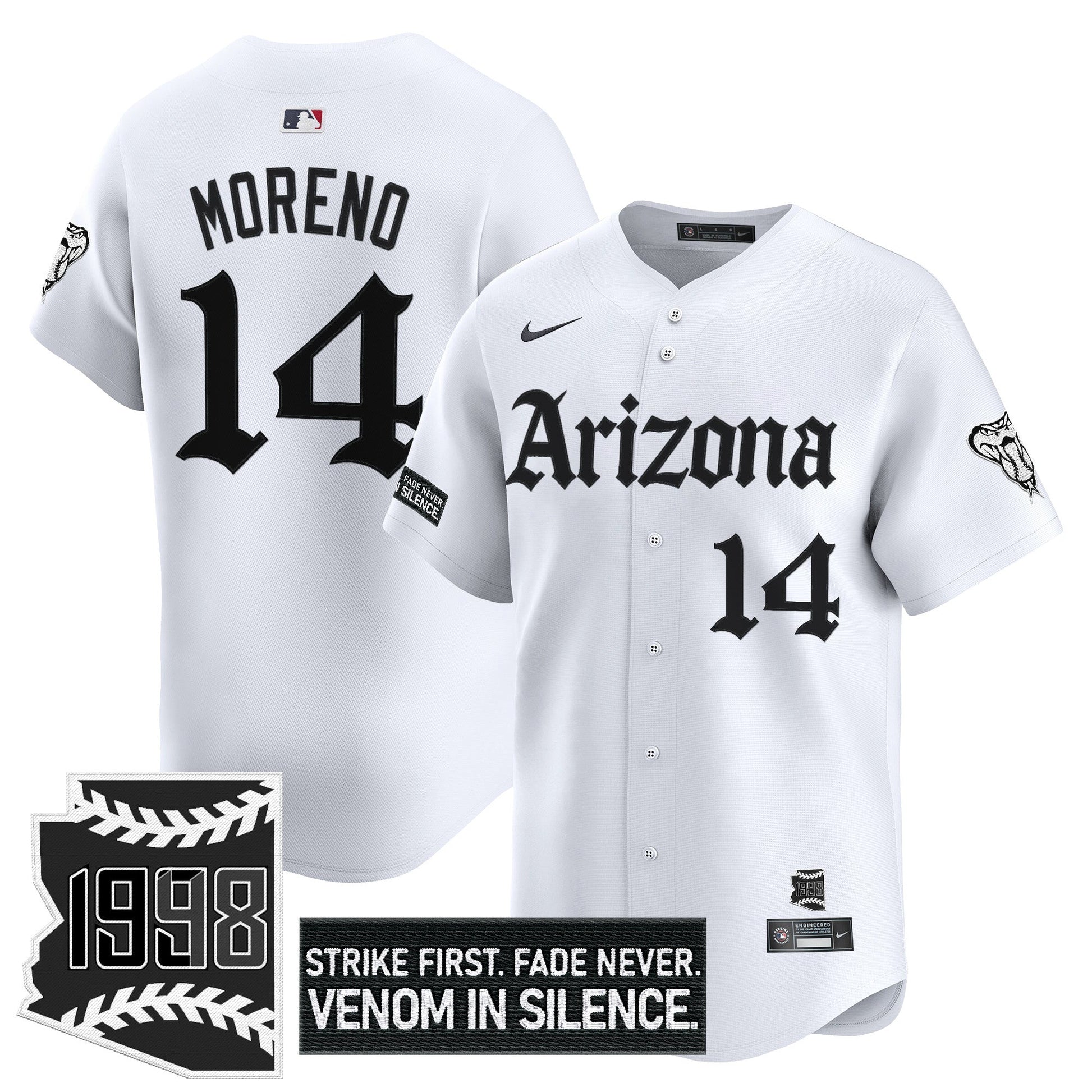 Men's Arizona Diamondbacks 'Gothic Desert Fang Edition' Vapor Premier Limited Jersey - All Stitched