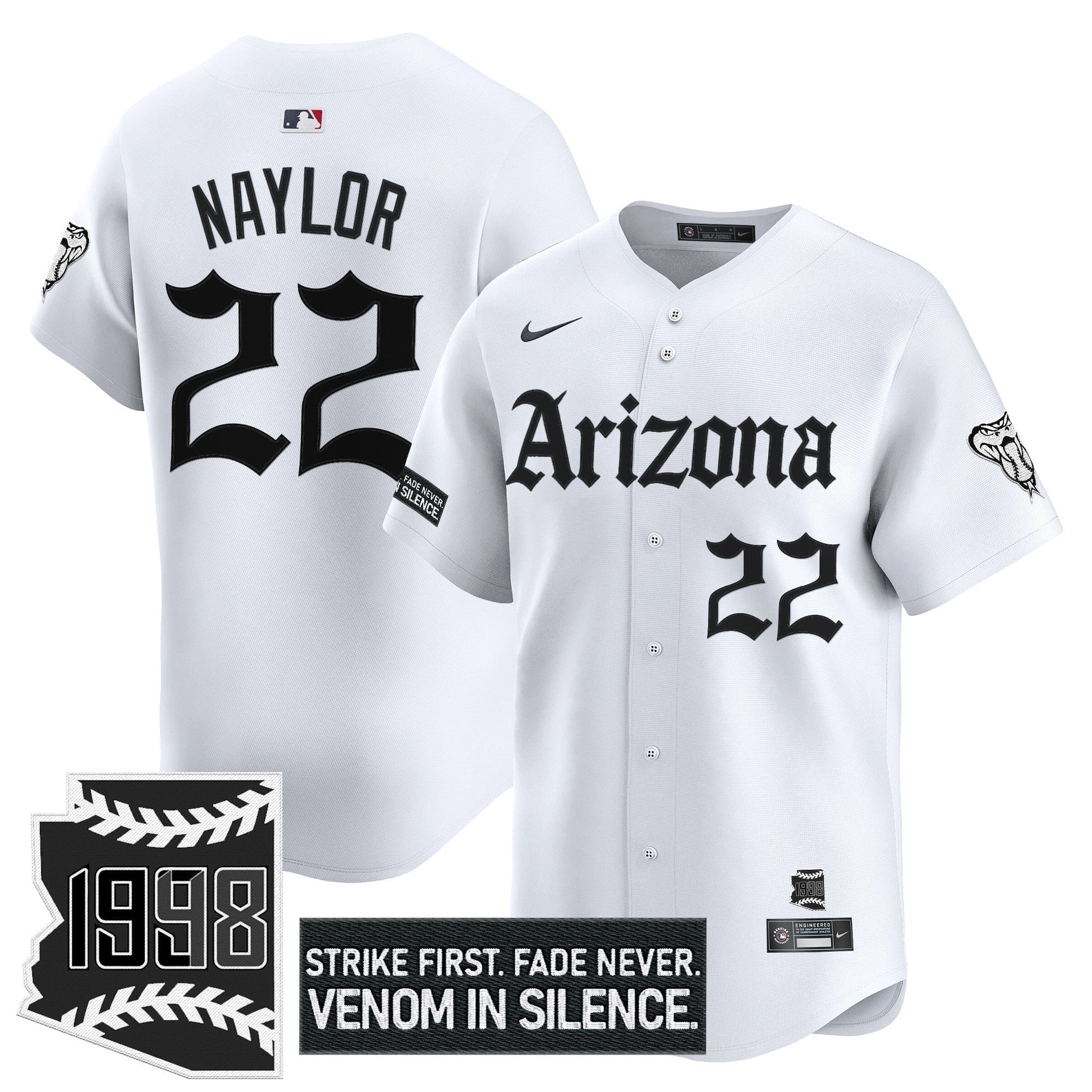 Men's Arizona Diamondbacks 'Gothic Desert Fang Edition' Vapor Premier Limited Jersey - All Stitched