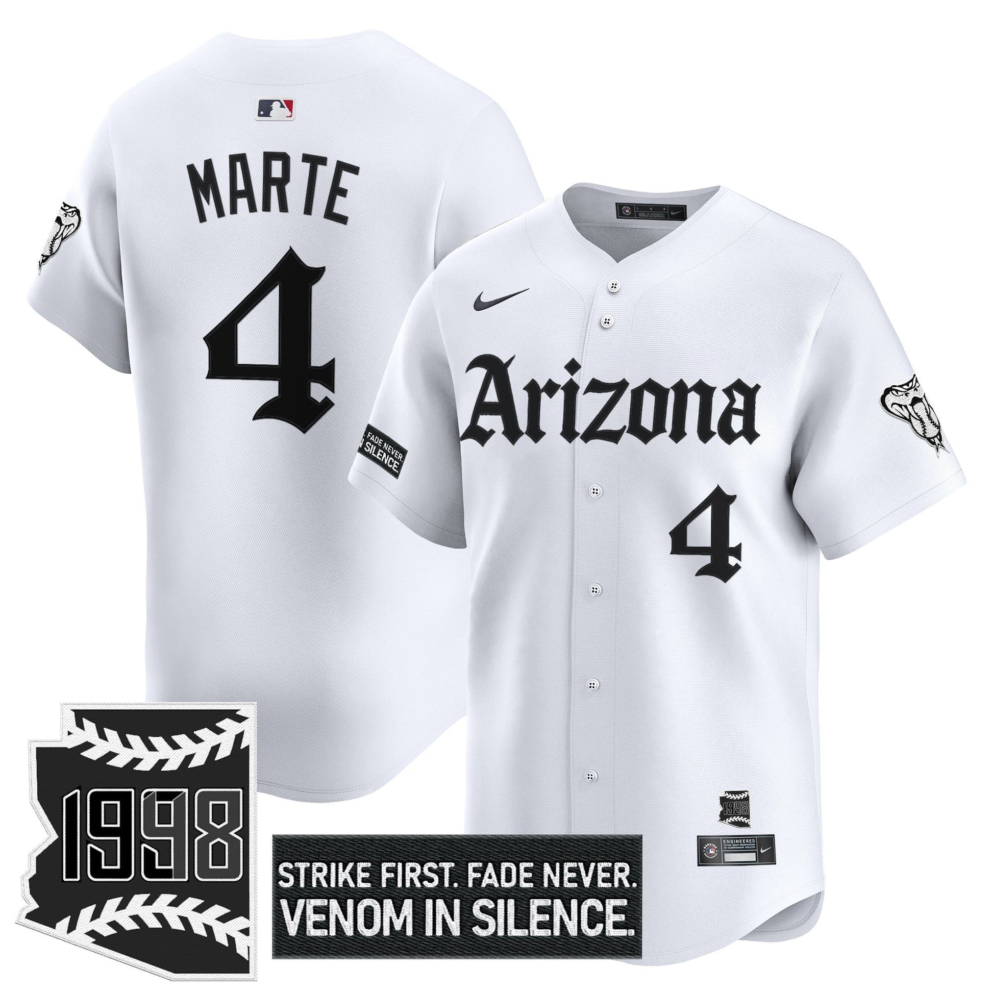 Men's Arizona Diamondbacks 'Gothic Desert Fang Edition' Vapor Premier Limited Jersey - All Stitched