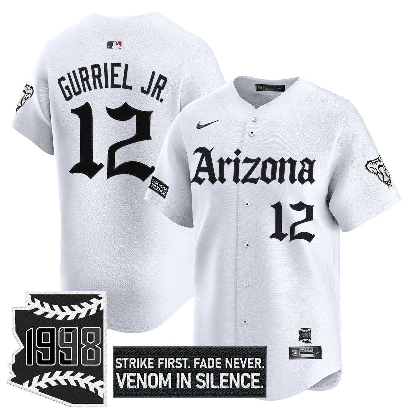 Men's Arizona Diamondbacks 'Gothic Desert Fang Edition' Vapor Premier Limited Jersey - All Stitched