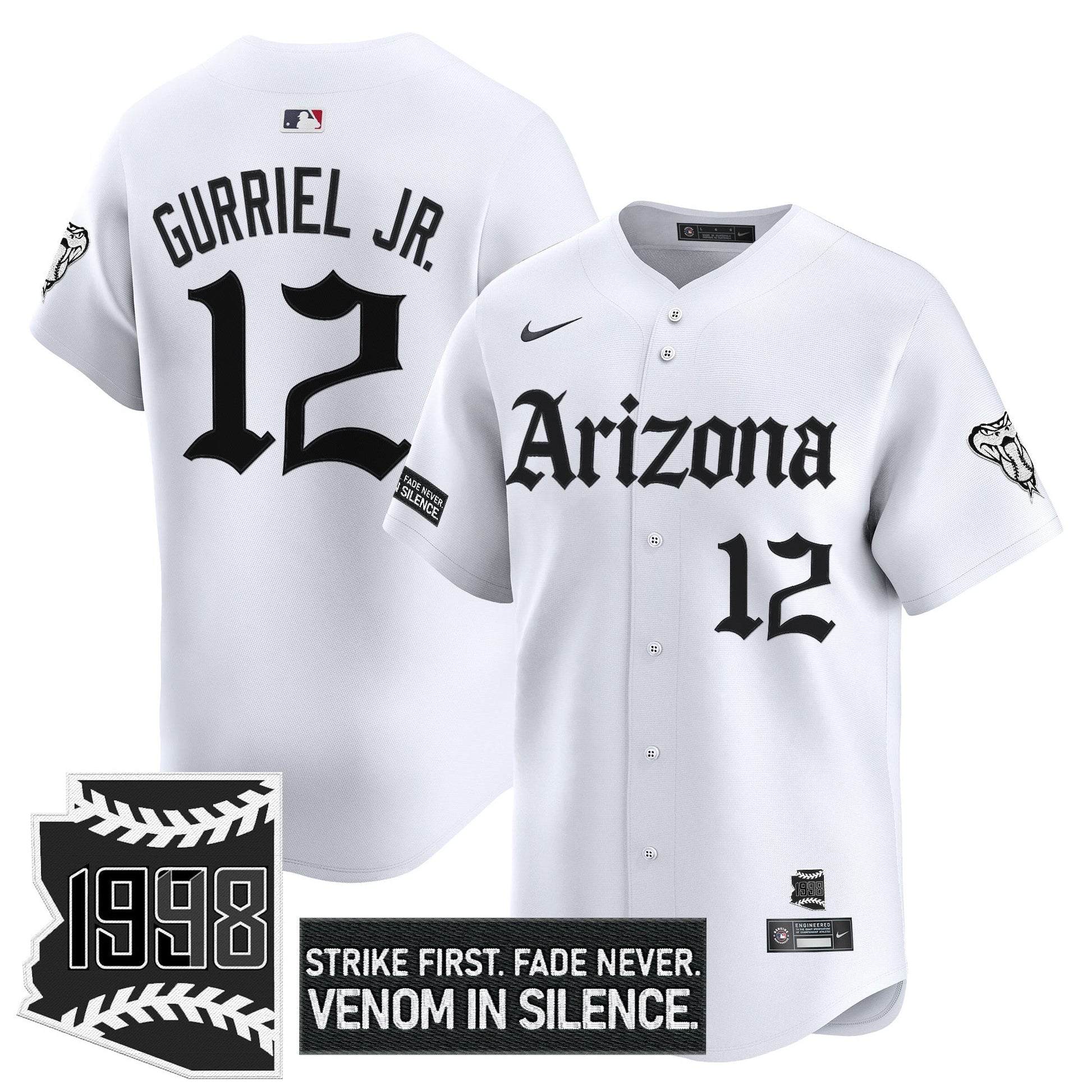 Men's Arizona Diamondbacks 'Gothic Desert Fang Edition' Vapor Premier Limited Jersey - All Stitched
