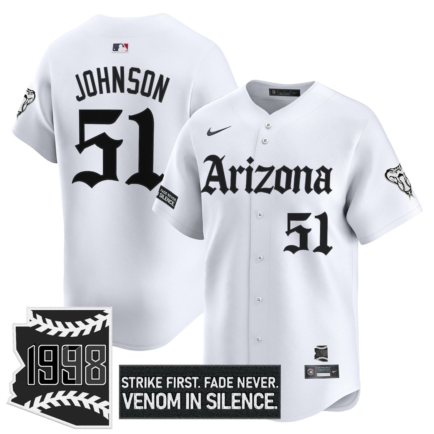 Men's Arizona Diamondbacks 'Gothic Desert Fang Edition' Vapor Premier Limited Jersey - All Stitched