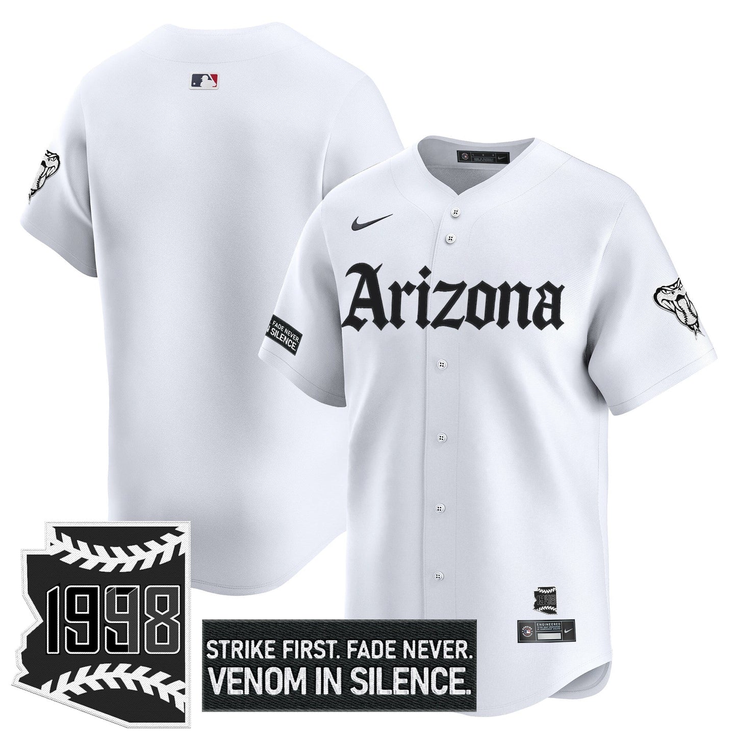 Men's Arizona Diamondbacks 'Gothic Desert Fang Edition' Vapor Premier Limited Jersey - All Stitched