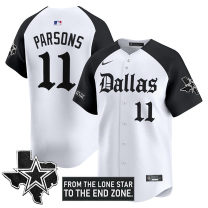 Men's Dallas Cowboys 'Gothic Lone Star Edition' Vapor Baseball Jersey - All Stitched