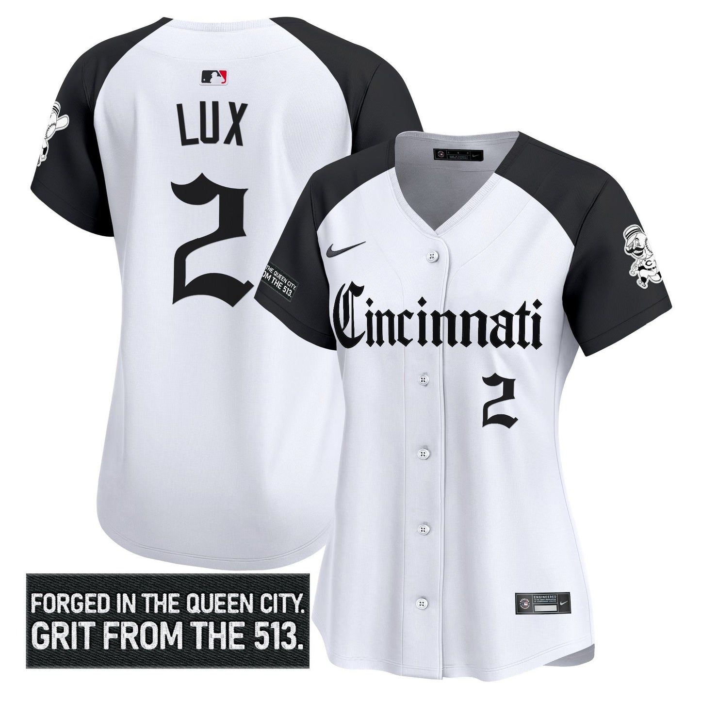 Women's Cincinnati Reds 'Gothic Queen City Edition' Vapor Premier Limited Jersey - All Stitched