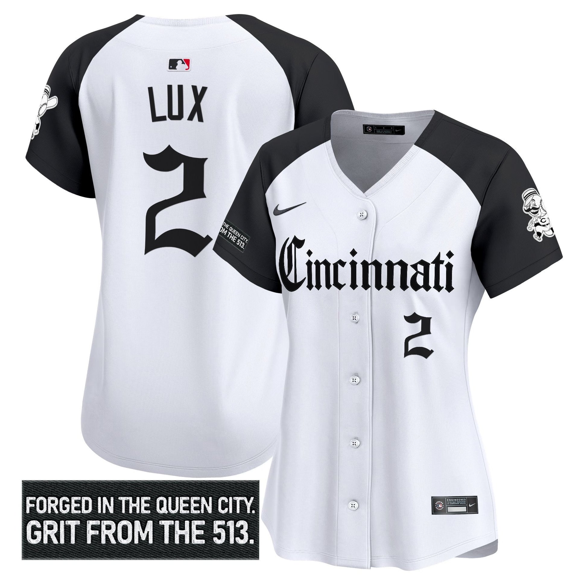 Women's Cincinnati Reds 'Gothic Queen City Edition' Vapor Premier Limited Jersey - All Stitched